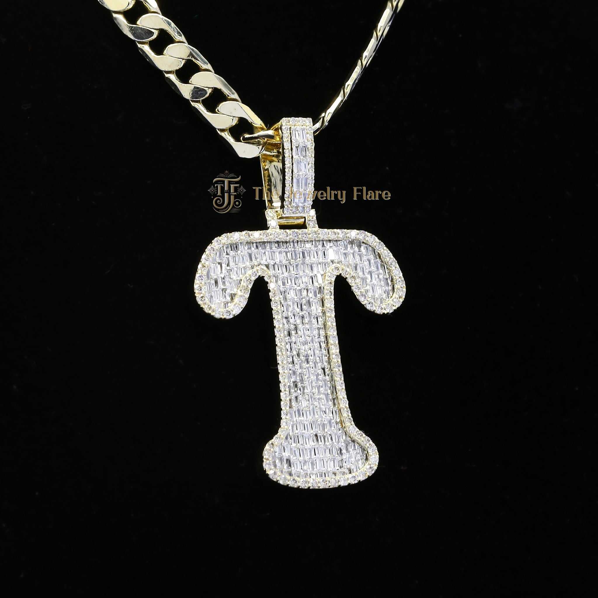 T Initial Unisex Hip Hop Pendant Fifth