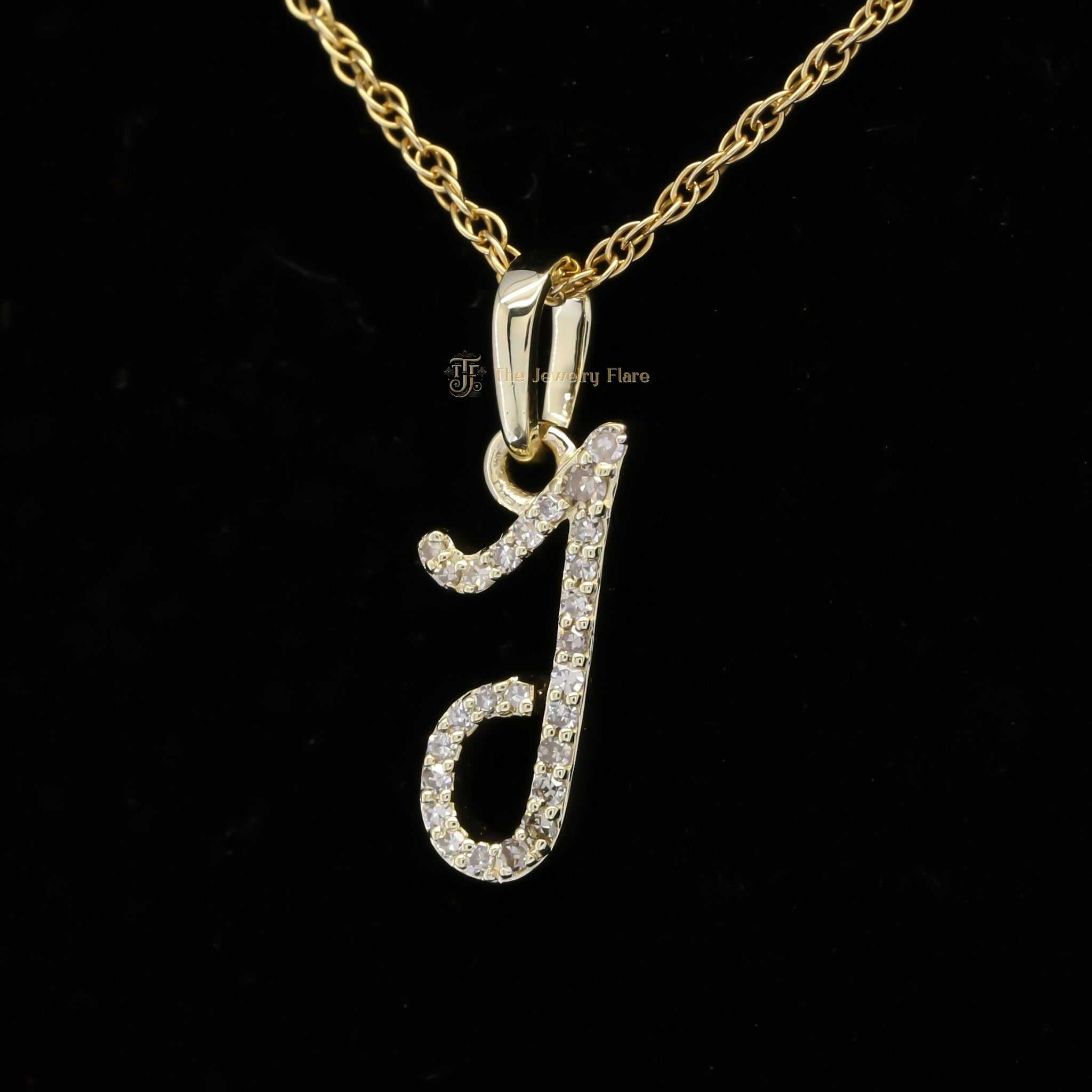 J Initial Unisex Hip Hop Pendant Third