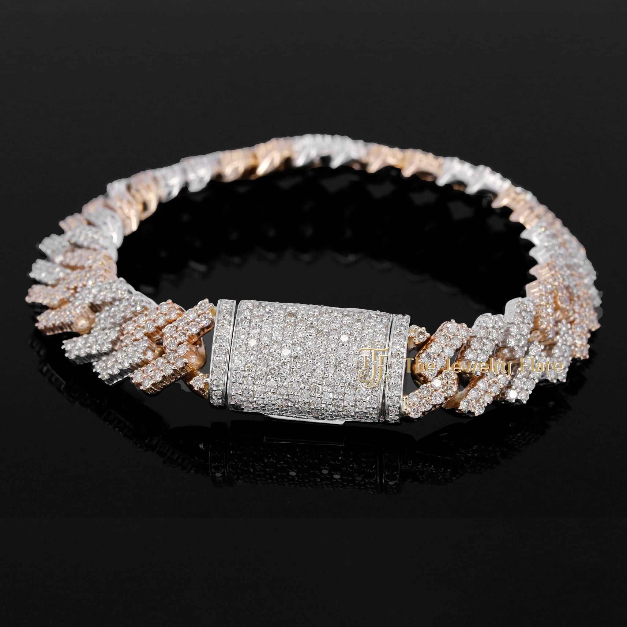 Two Tone Miami Cuban Diamond Bracelet Second