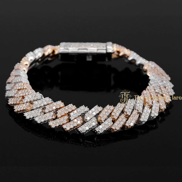 Two Tone Miami Cuban Diamond Bracelet First