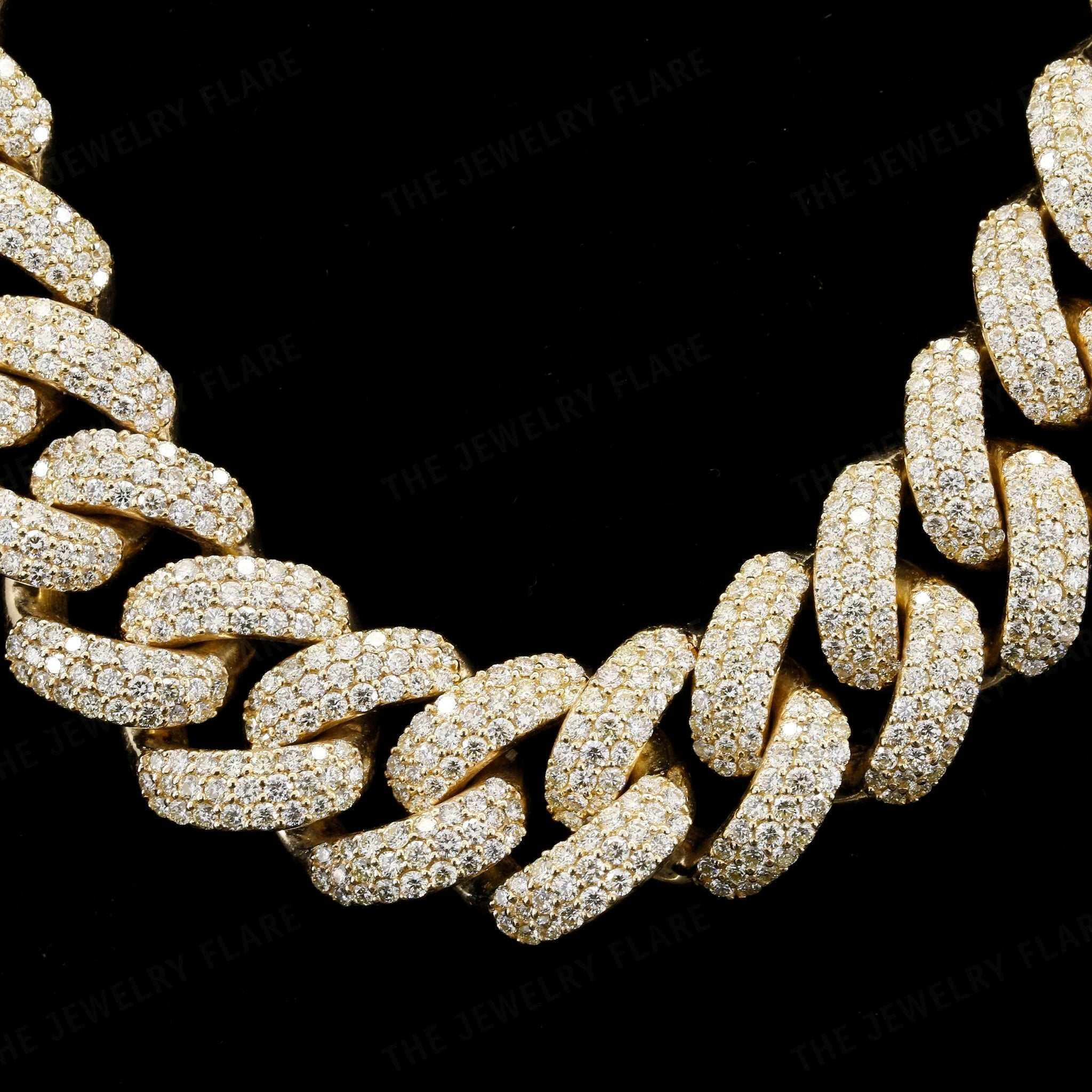 Moissanite Miami Cuban Link Chain Necklace Forth