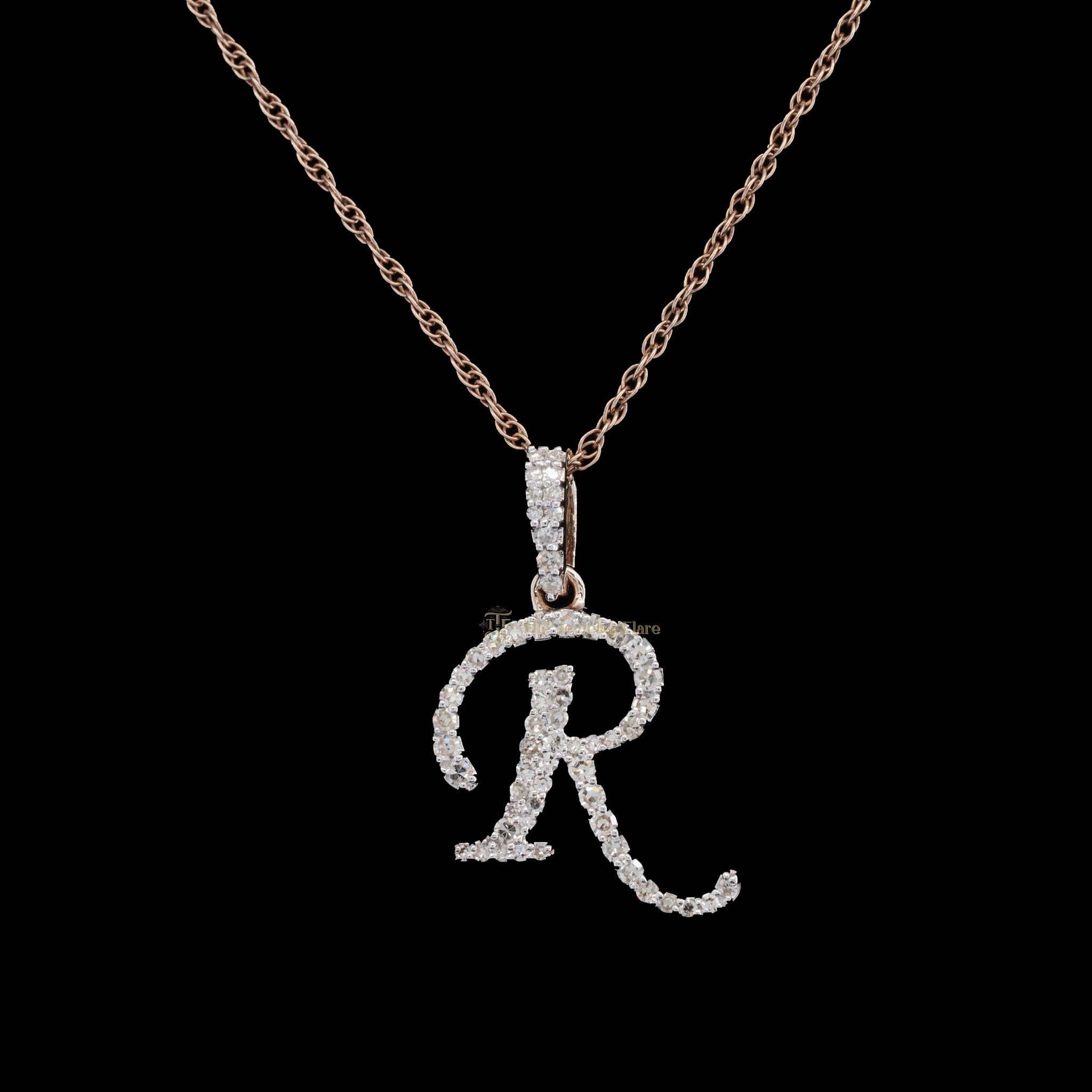 Custom Made R Initial Pendant Forth