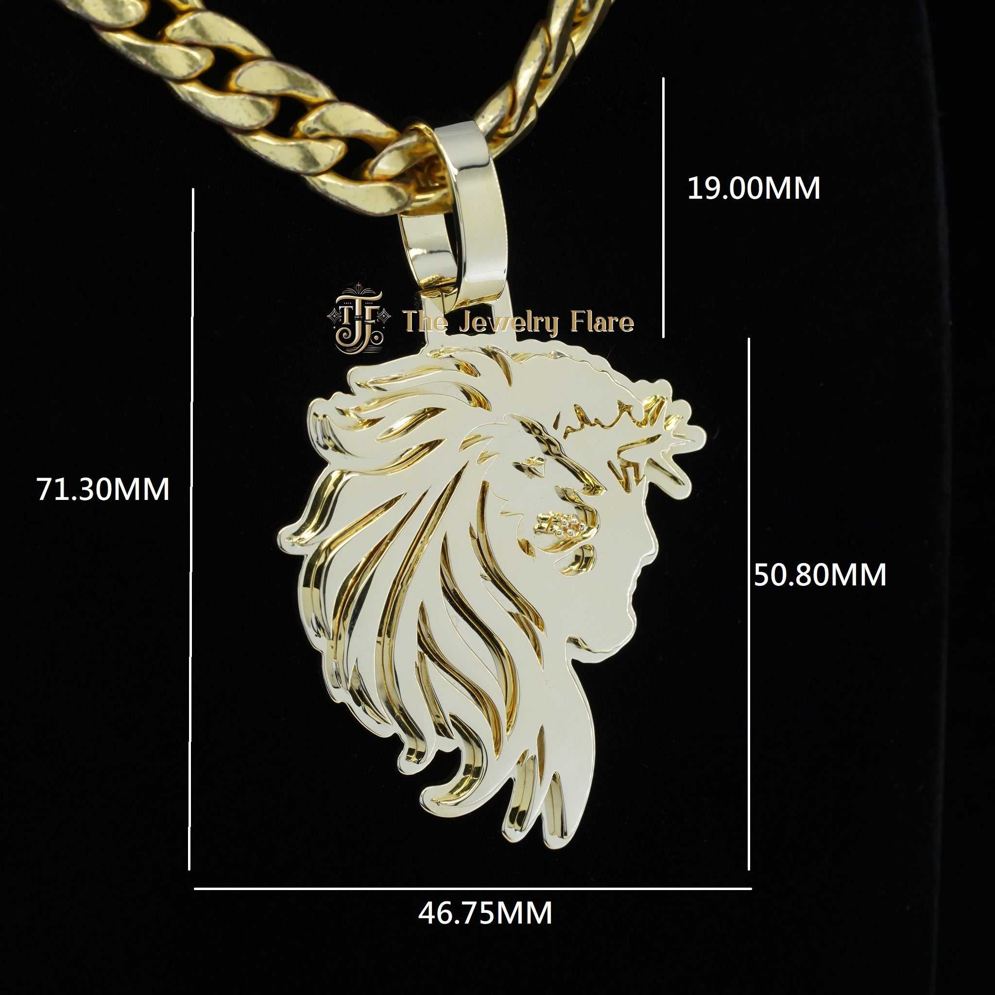 Personalized 14K Gold Pendant Fifth